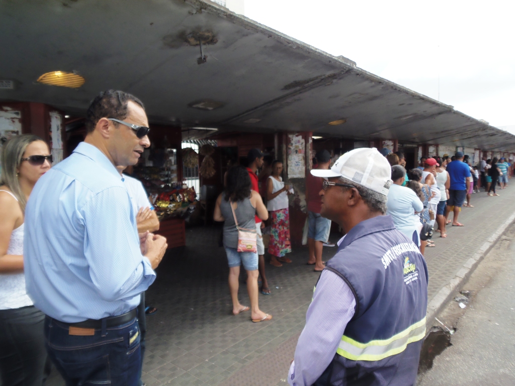 Superintendente visita terminais na região central da cidade - SMTT Aracaju